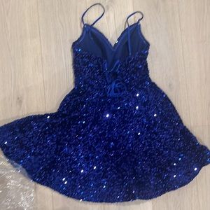 NWT gorgeous a-line gown royal blue size 8